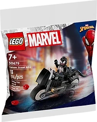 LEGO Marvel Venom Street Bike Building Toy, Motorcycle Toy with Venom Minifigure, 30679, Includes 53 Pieces, Ages 7+