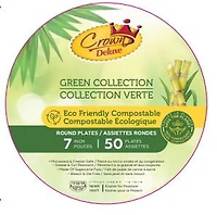 Crown Deluxe SC FP Plates White 7" KPY 50pk