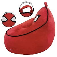 Marvel Spiderman Compressed Foam Bean Bag Chair for Kids, Red