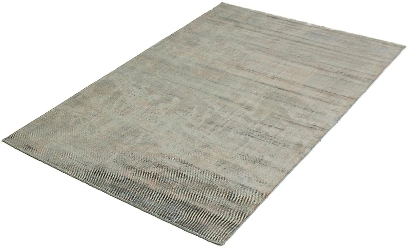 ECARPETGALLERY Tapis Métier Main pour Salon, Salle à Manger et Chambre à Coucher Transitionnel Collection Galleria 5'0" x 7'8" en Bleu