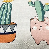 MAINSTAYS Cactus Print Decorative Pillow