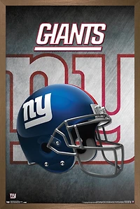 NFL New York Giants - Helmet 16 Wall Poster, 14.725" x 22.375" Framed