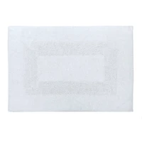 Tapis de bain Mainstays Racetrack 100% Coton Blanc, 17" x 24" Tapis de bain antidéparant