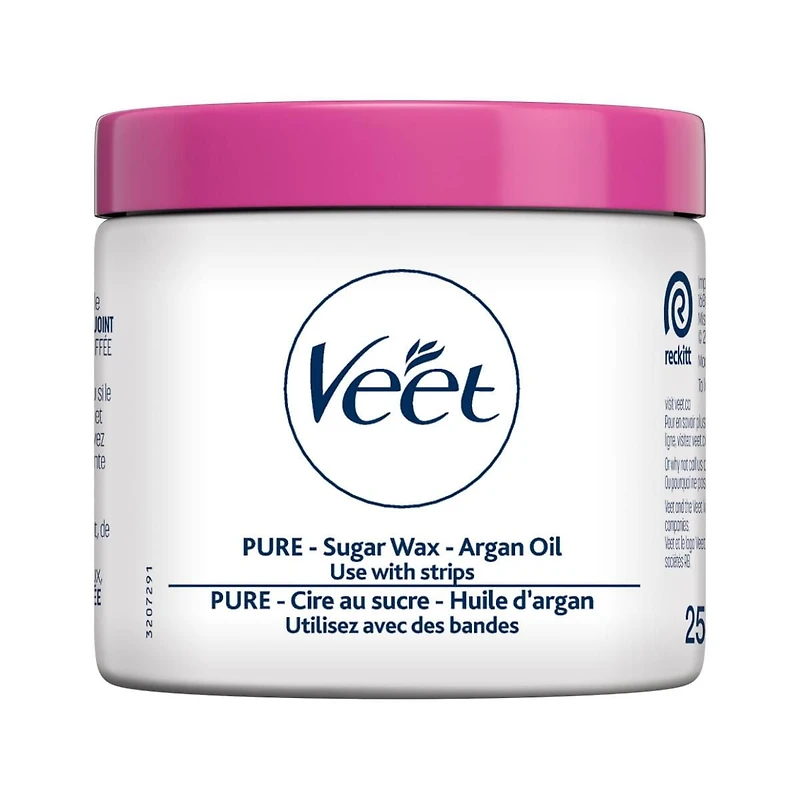 VEET Pure Sugar Wax Kit – Argan Oil, 250 mL, 250mL