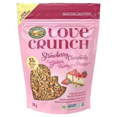 Love Crunch Organic Strawberry Cheesecake Gluten Free Granola 284g Pouch