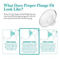 Evenflo Feeding AdvancedFit™ Flange System, X-Large & XX-Large Sizes