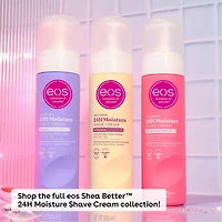 eos Shea Better Moisturizing Shaving Cream for Women, Pomegranate Raspberry, 24HR Hydration, 207ml