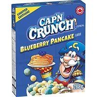 Capitaine Crounche céréales saveur Crêpe aux bleuets, 288 g.