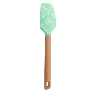 Spatule Way to Celebrate en Silicone de 12”, Marguerites, Verte