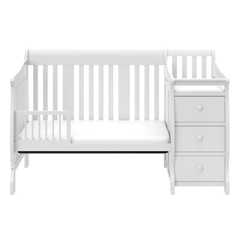 Lit de Bébé 5-en-1 avec Table à Langer Attachée Portofino de Storkcraft