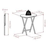 Skippy 5Pc Snack Table Set in Espresso Finish - 92532