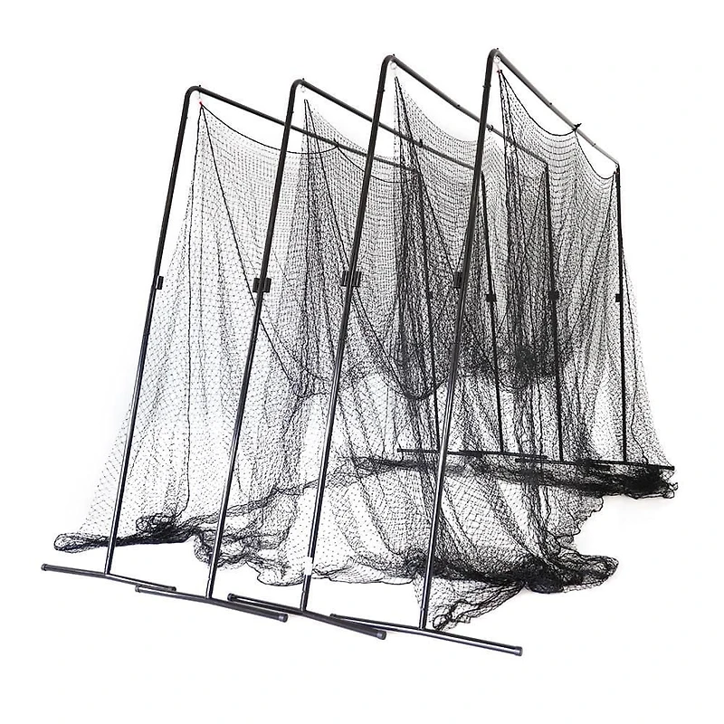 SKYWALKER SPORTS Cage de frappeur portable et autonome de 40 pi x 12 pi x 10 pi pour la pratique du baseball et du softball, revêtement en poudre, cadre en acier robuste et filet traité contre les UV