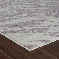 Rug Branch Nomad Abstract Indoor Area Rug, Purple Beige, Coastal - Living Room, Bedroom, Dining Room, and Kitchen