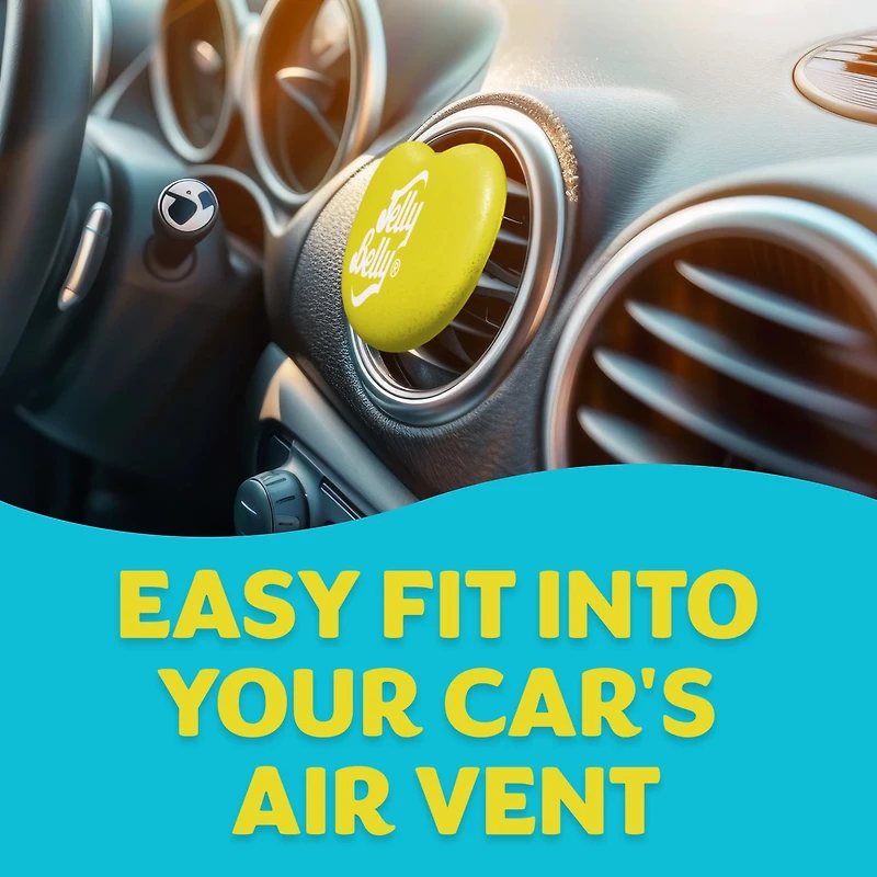 Jelly Belly Duo Car Air Freshener Vent Clips, Berry Lemonade Scent, 2 Pack, ENERGIZER JB DUO BERRYLEMN 2PK