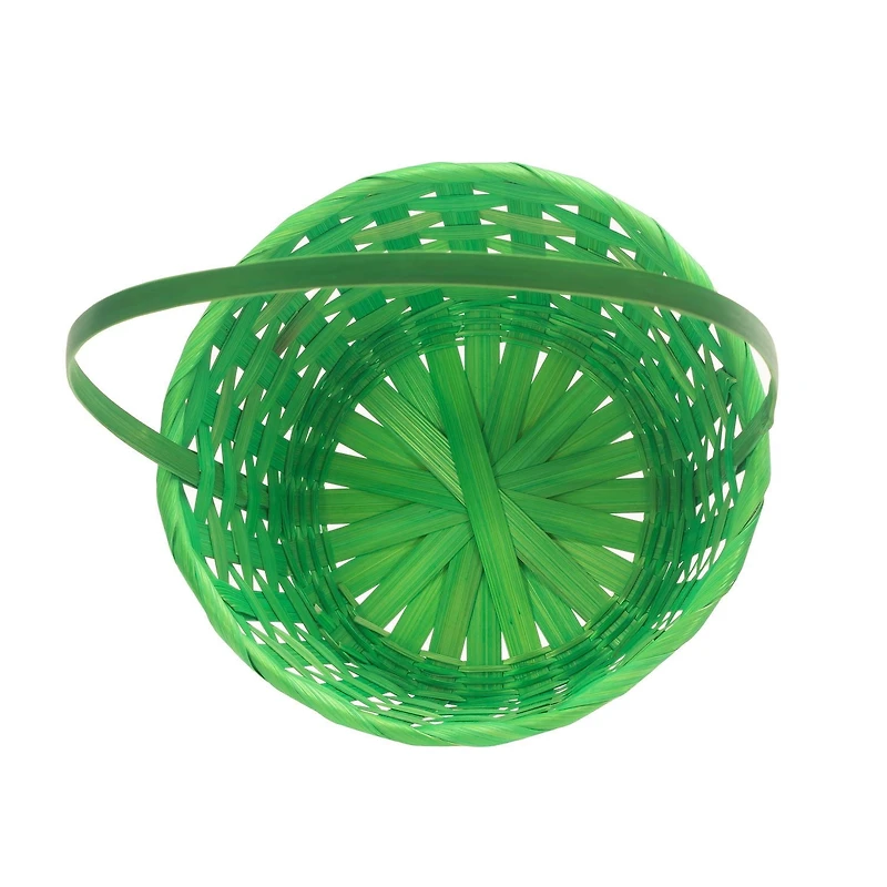 Way to Celebrate! Small Green Bamboo Basket