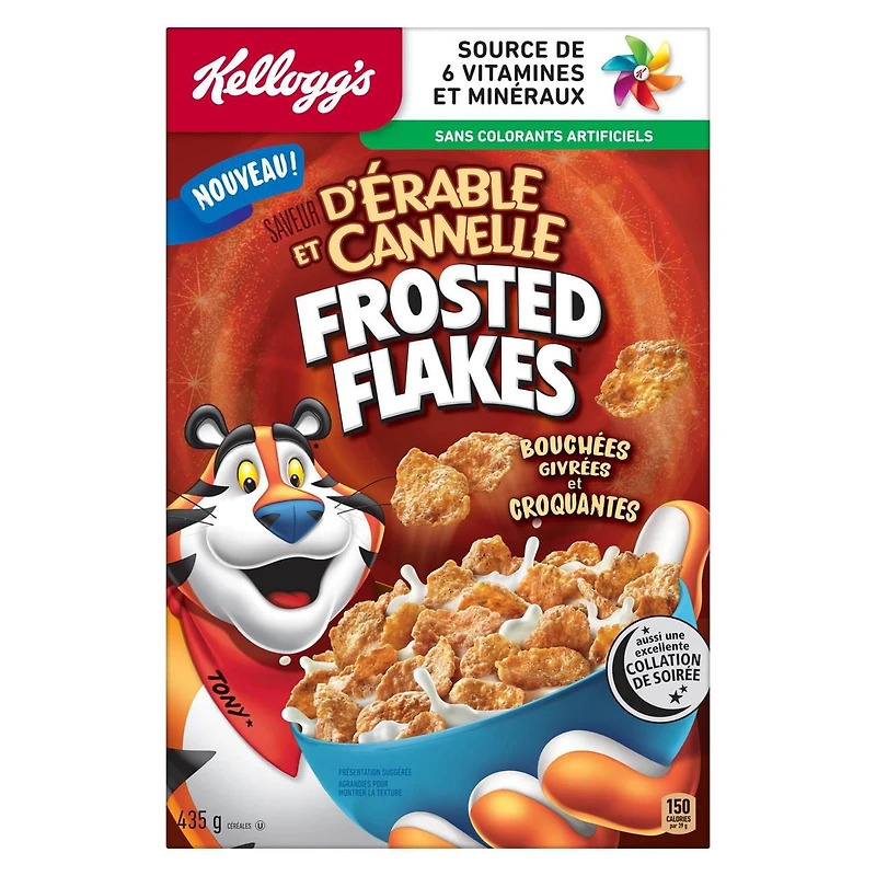 Kellogg's Frosted Flakes® Maple Cinnamon Flavour Cereal