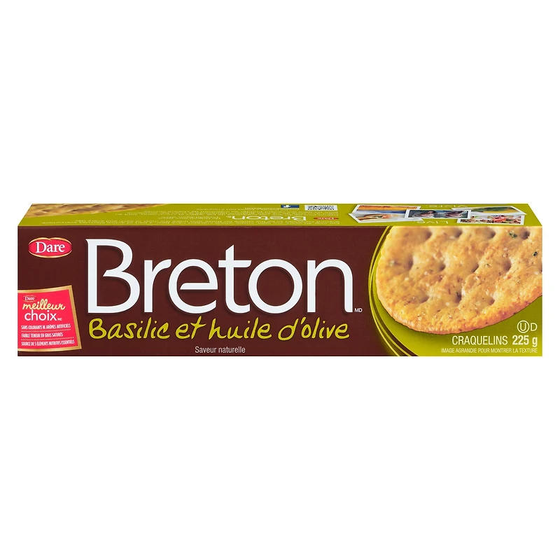 Breton Basil & Olive Oil Crackers, Dare