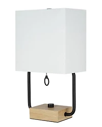 16" Modern dual pole table lamp
