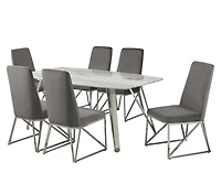 Ensemble Salle à Manger Gabriel, 7 pièces, Gris