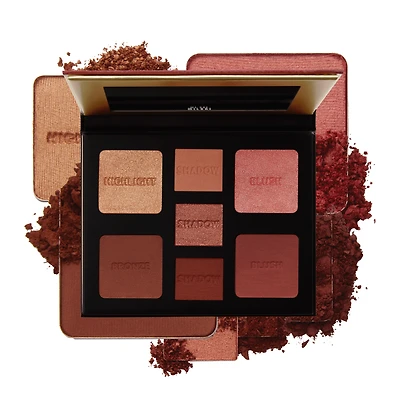 Milani - Palette tout compris, yeux, visage et joues - 7 couleurs - 1Pc Palette yeux, visage et joues