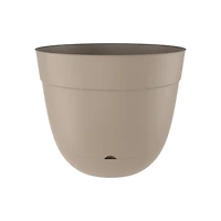 TierraVerde Birch No Lip Indoor-Outdoor Planter Khaki 12"D