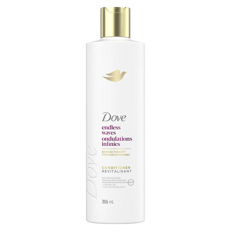 Revitalisant pour cheveux ondulés, Dove Ondulations Infinies avec technologie Soin Bio-Protéine Liquide, 355mL 355 ML