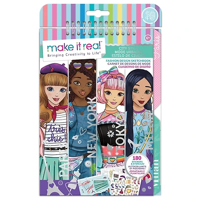 Make It Real Carnet de Croquis de Mode: Mode Urbain