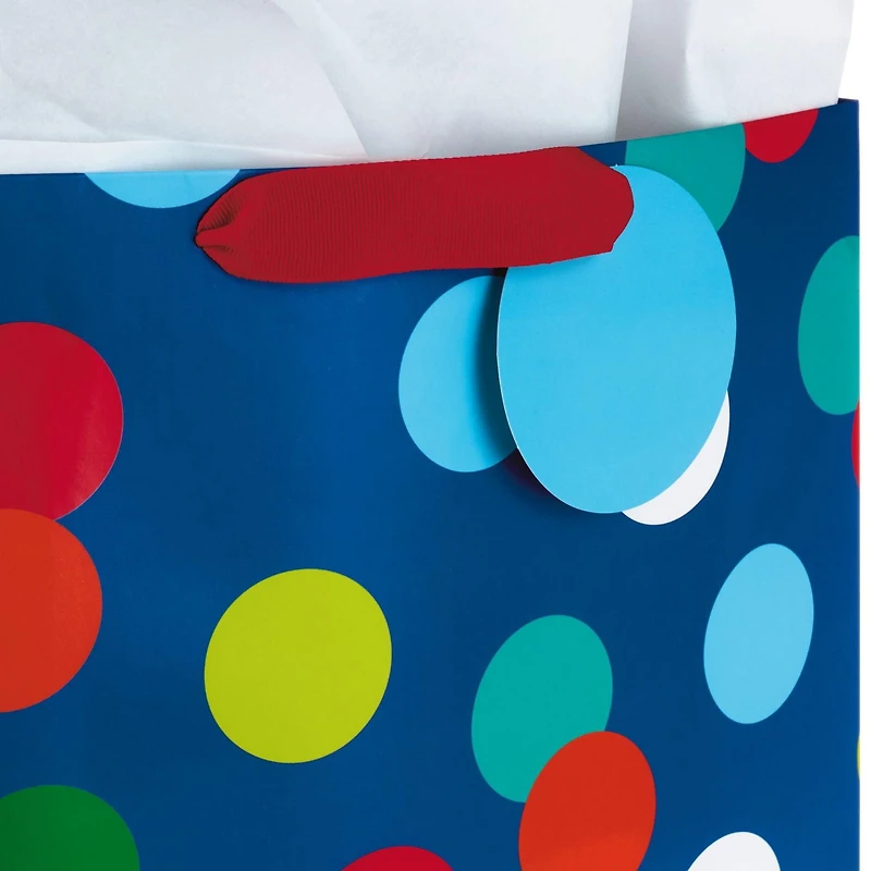 Assortiment de sacs-cadeaux et papier de soie Hallmark – Grands sacs de 13 po et très grands sacs de 15 po – Paquet de 3 sacs pour les fêtes, la fête des Pères, les remises des diplômes ou toute autre