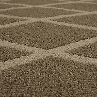 Mohawk Home Lewis Diamond Near Black/Tan Tufted Polyester Area Rug