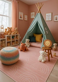 Rug Branch Kids Rainbow Soft Playmat Indoor Area Rug