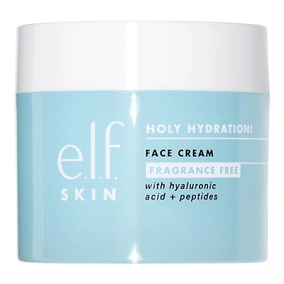 e.l.f. cosmetics Holy Hydration Face Cream - Fragrance Free, Fragrance-free cream, 50g