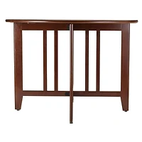 Alamo Double drop leaf round table in Walnut Finish - 94142