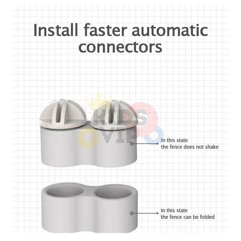 KidsVIP 20 Panels Indoor/Outdoor Foldable Playpen, Fence, Safety Play yard with Activity for Toddlers and Infants