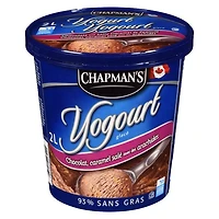 Chapman's Yogourt glacé chocolat, caramel salé et arachides dans une tub