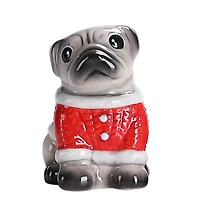 Holiday Time Pug Salt & Pepper Shakers