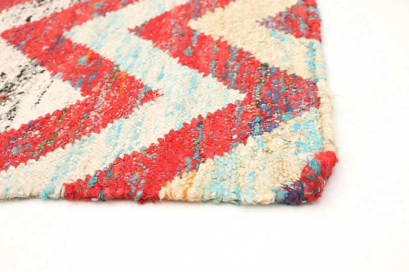 ECARPETGALLERY Tapis Fait à la Main pour Salon, Salle à Manger et Chambre à Coucher Transitionnel Collection Sari Silk 5'3" x 7'3" en Rouge