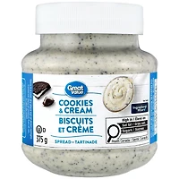 Great Value Cookies & Cream Spread, 375 g