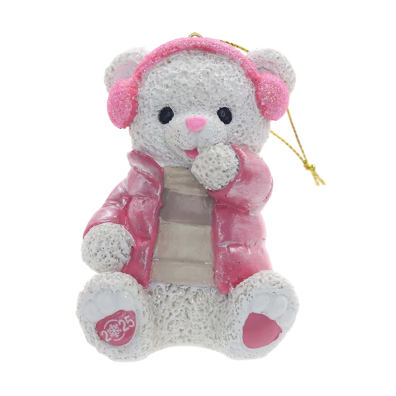 PINK SNOWFLAKE TEDDY GIRL