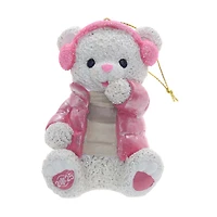 PINK SNOWFLAKE TEDDY GIRL