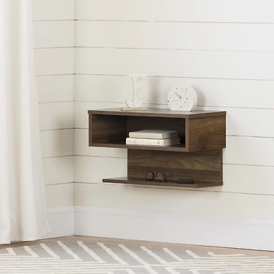 Meubles South Shore, collection Sazena, Table de chevet murale