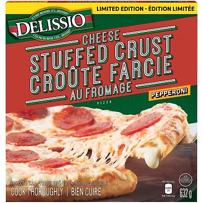 DELISSIO® Pizza Croûte Farcie au Fromage Pepperoni 632 g