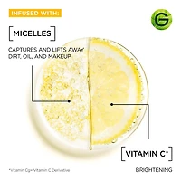 Garnier Eau Micellaire Nettoyante avec de la vitamine C  400 MLT Enlève le maquillage + nettoie + illumine, sans rincer