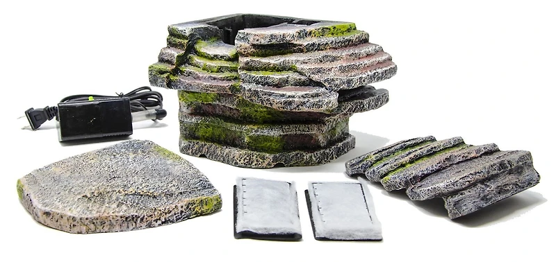 Penn Plax Reptology Cristal-Tombe Vivarium Niveaux Système de Filtration d'Eau pour les terrariums