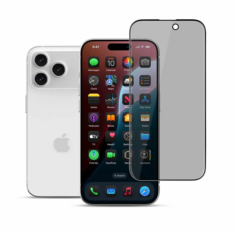 22 Cases Protecteur D'ecran en Verre Trempé Privacy pour iPhone 17 Pro