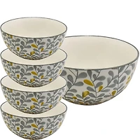 Milo Bowl Set of 5 (4 x 10cm + 1 x 20cm)