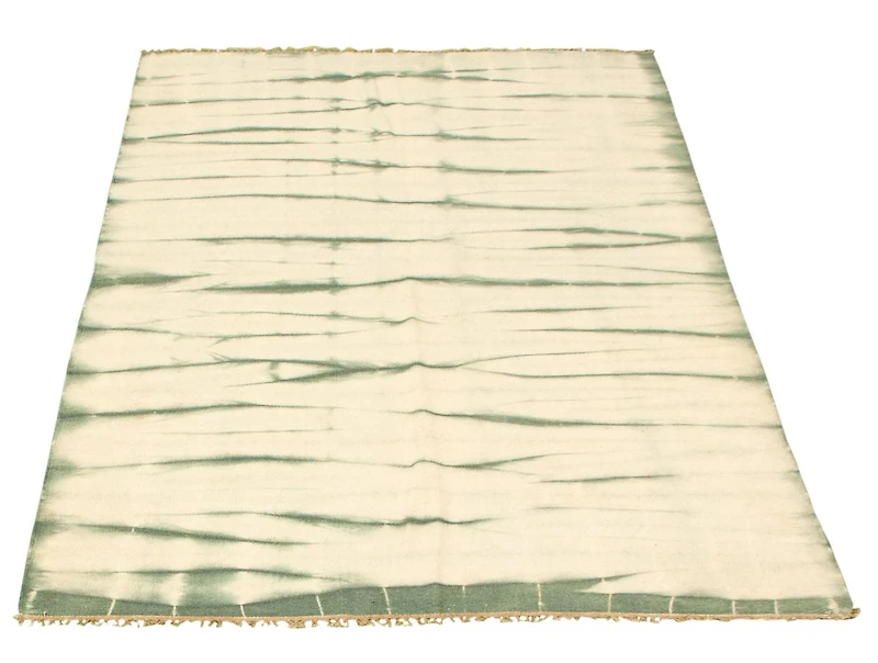 ECARPETGALLERY 4'10" x 7'11" Contemporary Color Transition Hand Made Area Rug for Living Room, Dining Room and Bedroom in Ivory