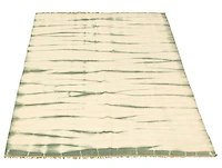 ECARPETGALLERY 4'10" x 7'11" Contemporary Color Transition Hand Made Area Rug for Living Room, Dining Room and Bedroom in Ivory