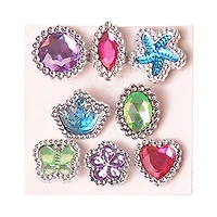 Rhinestone Plastic Rings, Way to Celebrate Party Favors - 8ct, Rhinestone Plastic Rings