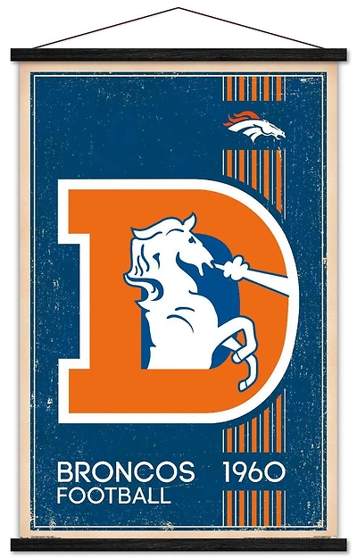 NFL Denver Broncos - Retro Logo 14 Wall Poster, 22.375" x 34"