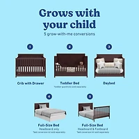 Graco Hadley 5-in-1 Convertible Crib with Drawer